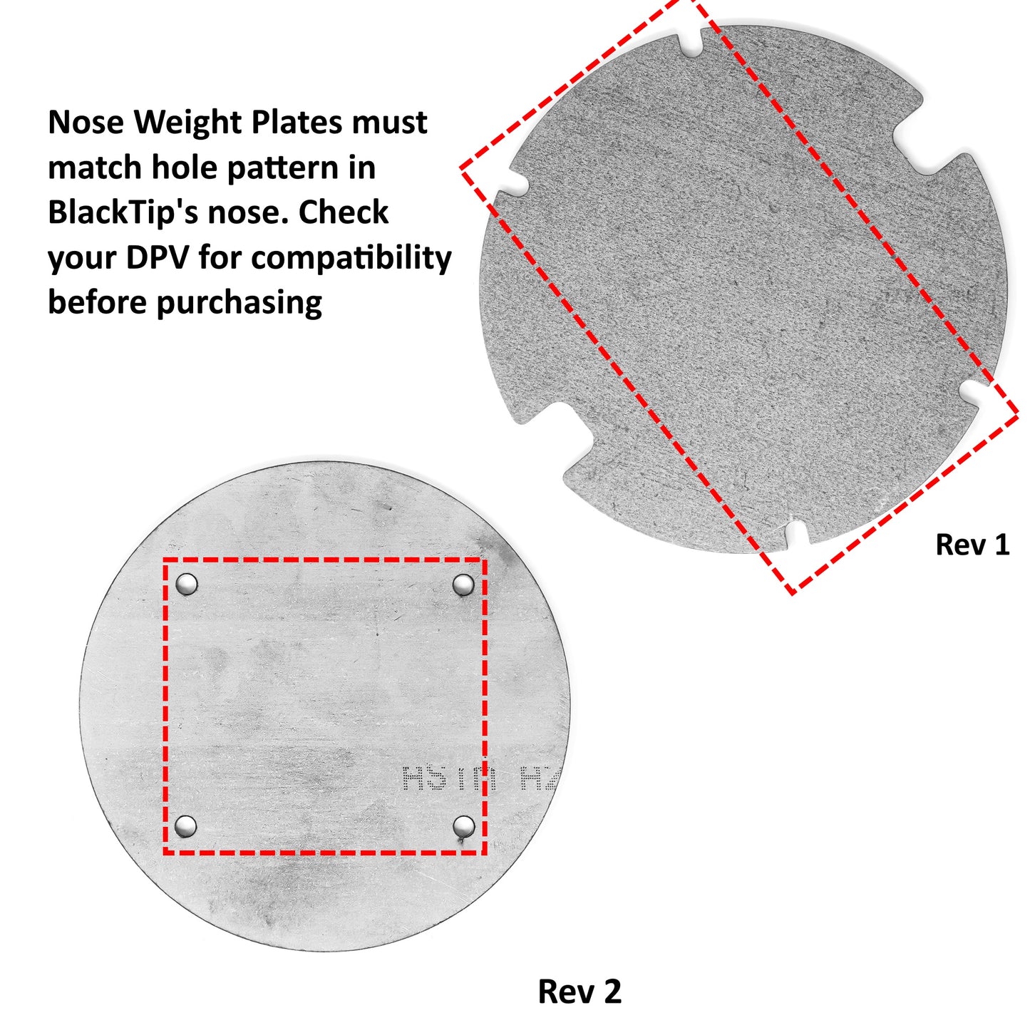 BlackTip Nose Weight Plate Component